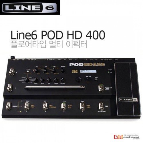 (지엠뮤직_멀티이펙터) Line6 POD HD 400 Effector 라인식스 플로어타입