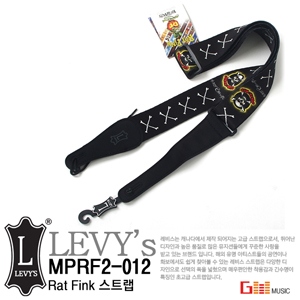 (지엠뮤직_스트랩) Levys MPRF2-012 Rat Fink 레비스 기타멜방 Strap
