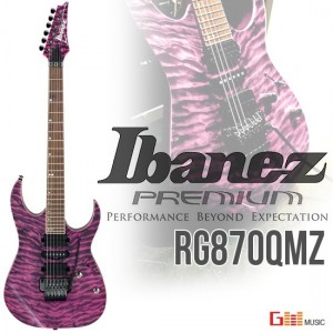 (지엠뮤직_일렉기타) Ibanez RG870QMZ RG Premium 퀄티드메이플탑 하드폼케이스증정