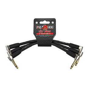 BLACK WOVEN 15cm 패치 케이블 Patch Cable 3Pack