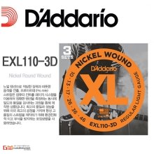 EXL110-3D (3Pack) 일렉기타줄