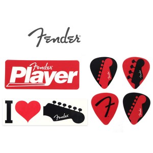 (지엠뮤직_스티커) Fender Sticker Pack 6pieces (919-0560-302) 펜더 액세서리